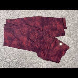 Limited Edition Lululemon Lunar New Year red leggings